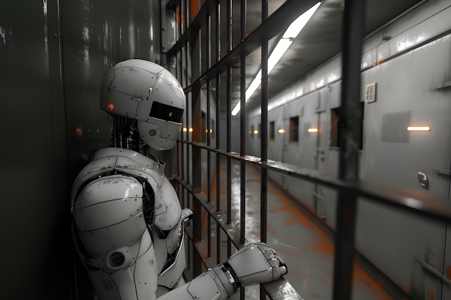 Humanoid Robot in Prison