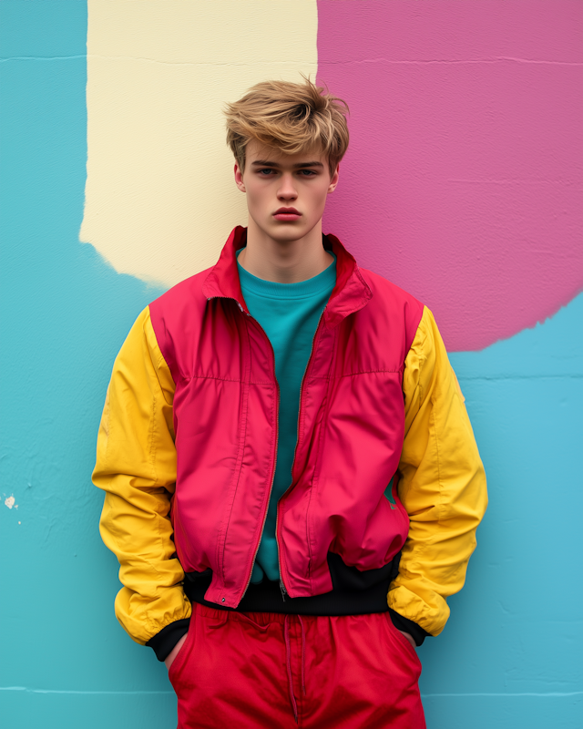 Colorful Portrait of a Young Man