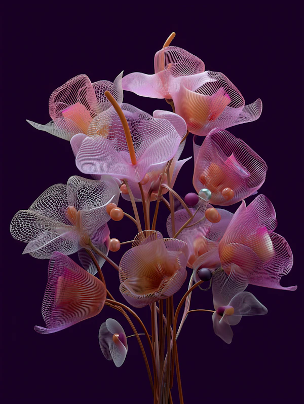 Abstract Floral Bouquet