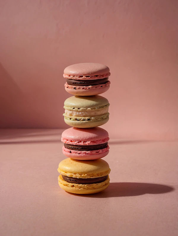 Colorful Macaron Stack