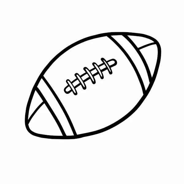 Football Line Drawing