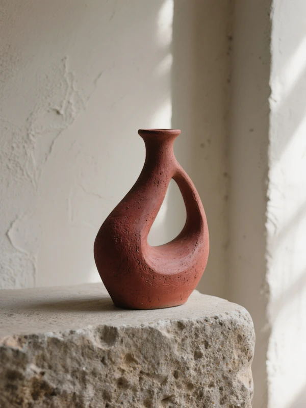 Modern Terracotta Vase