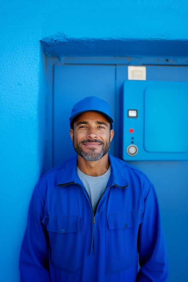 Man in Blue