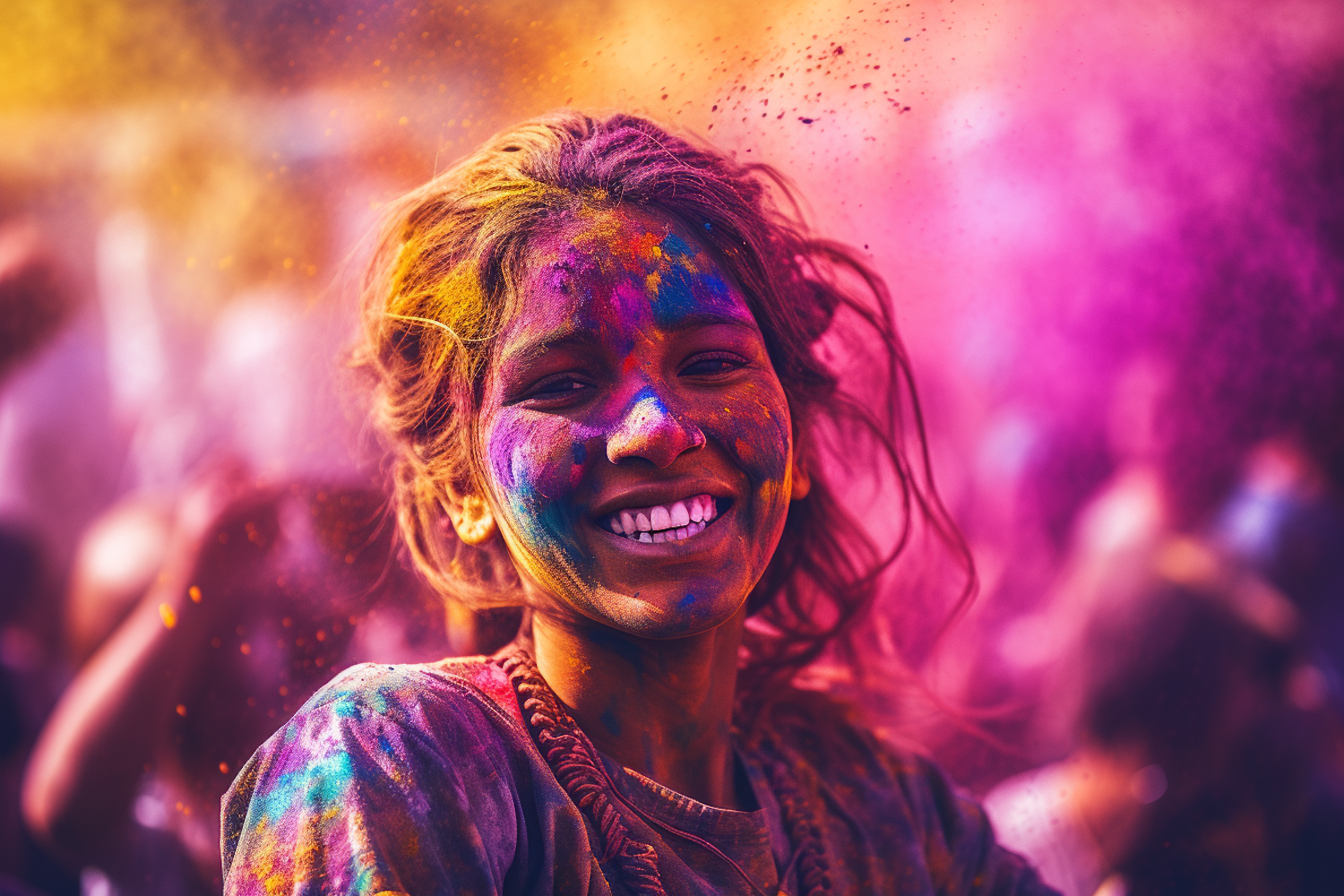 Holi Joy: A Vibrant Portrait of Celebration