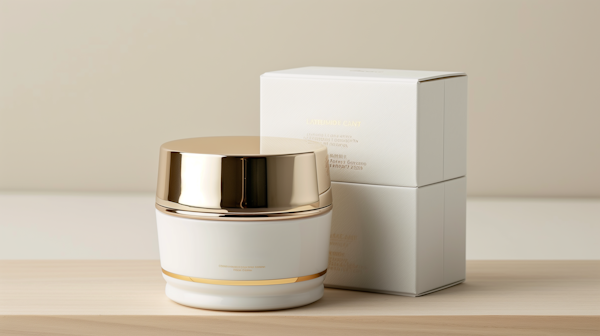 Elegant Skincare Cream Presentation