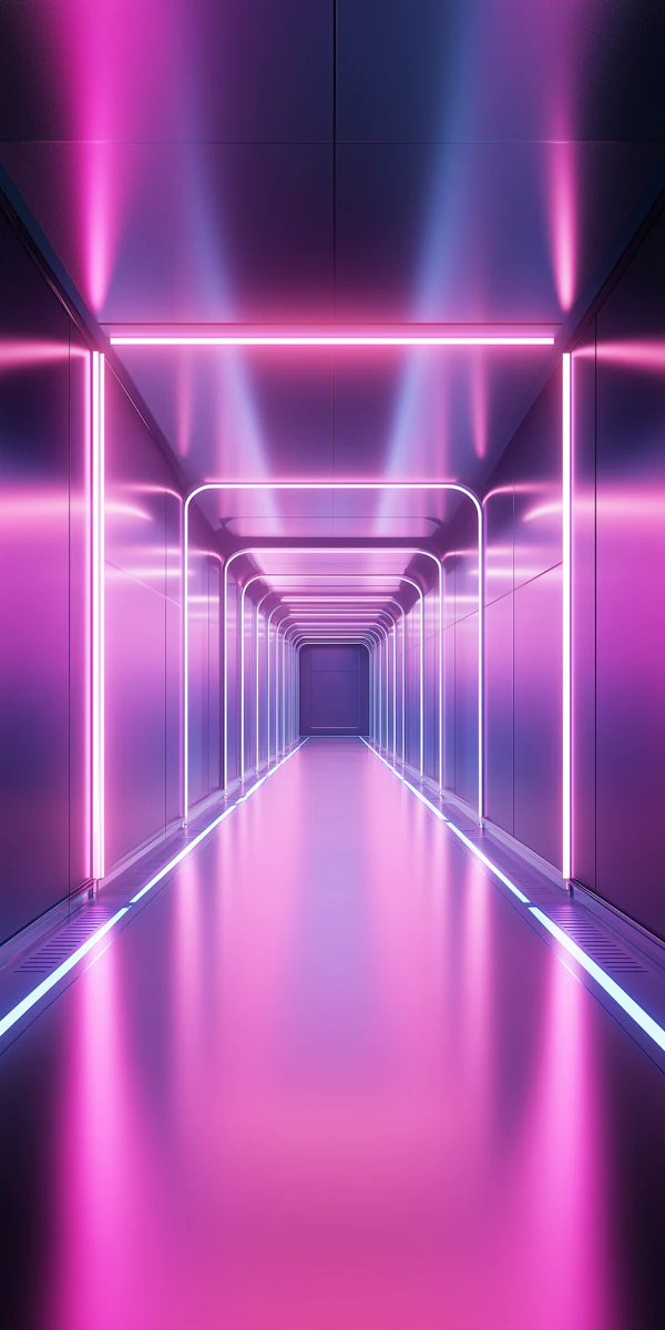 Futuristic Neon Corridor
