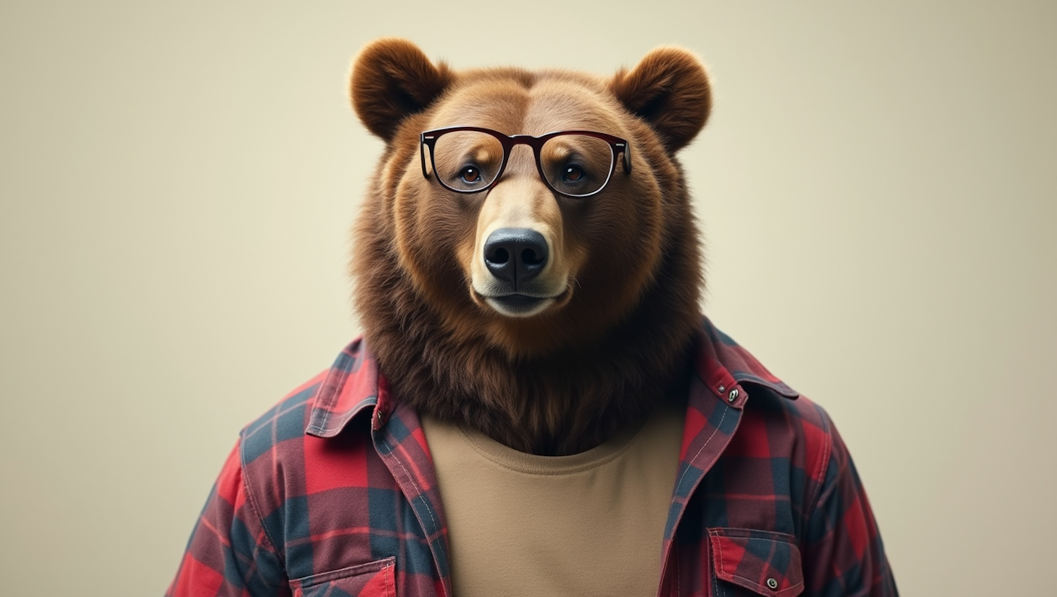 Anthropomorphized Bear in Clothing