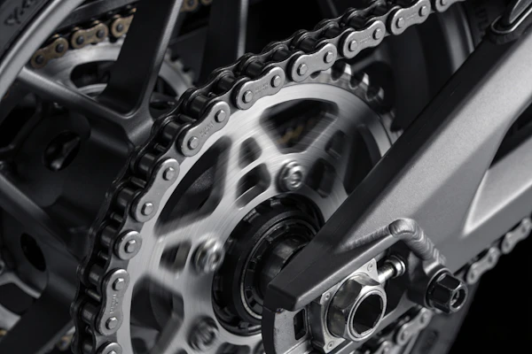 Motorcycle Drivetrain Closeup