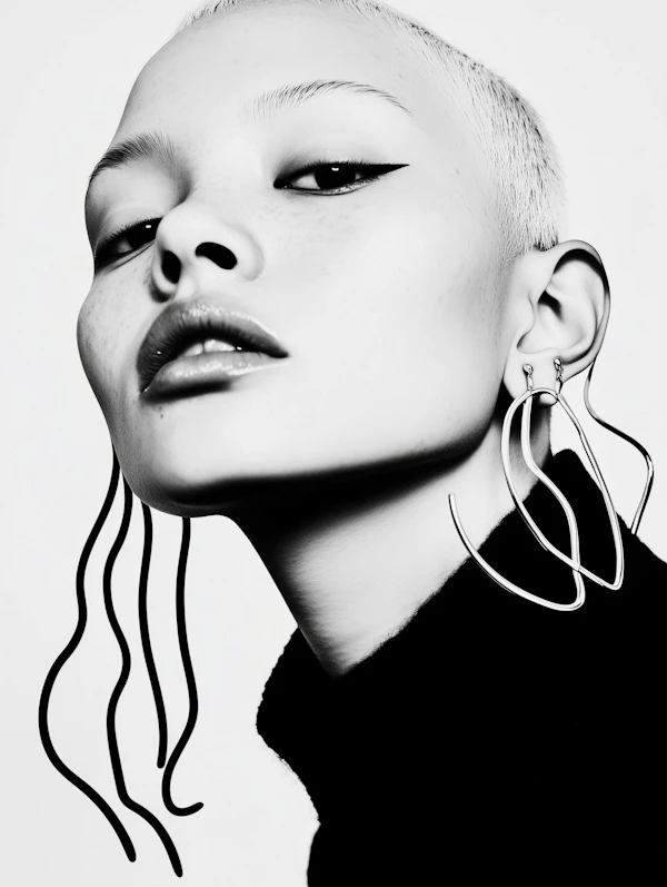 Black-and-White Portrait