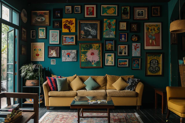 Eclectic Artistic Living Space