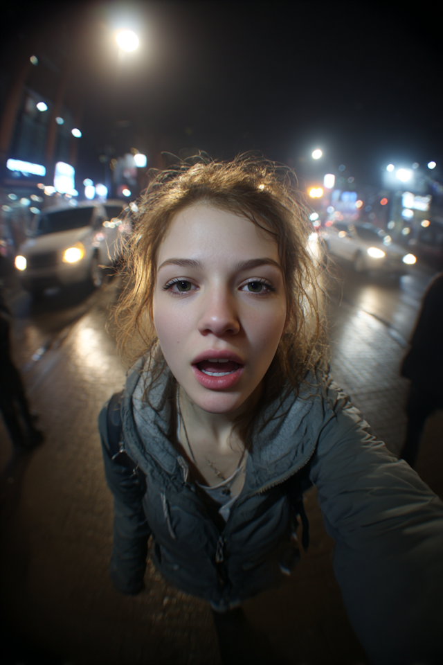 Nighttime City Portrait