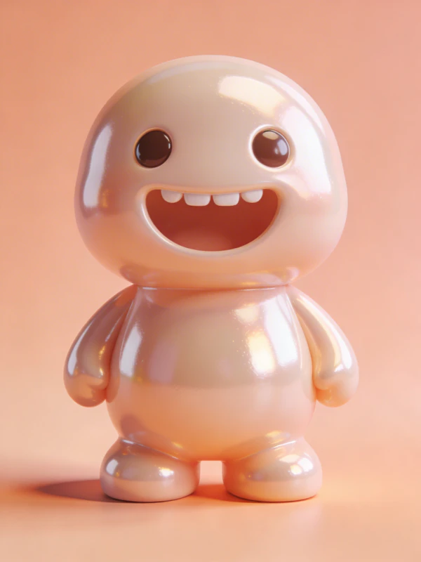 Glossy Humanoid Figure
