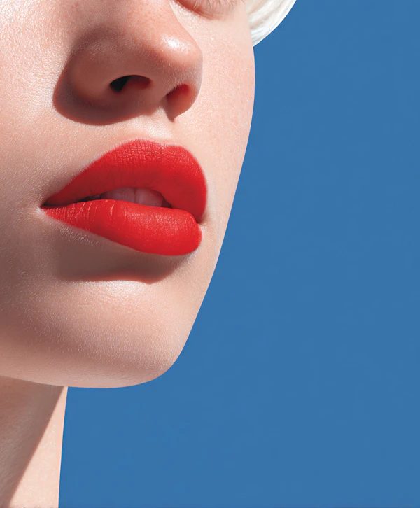 Red Lips Close-Up