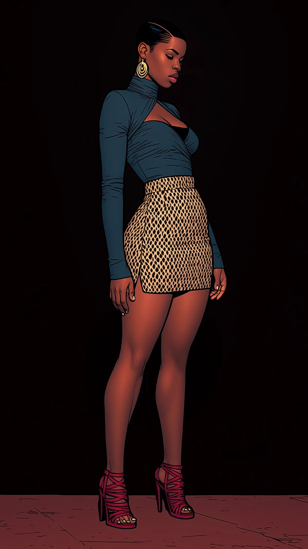Stylized Woman Portrait