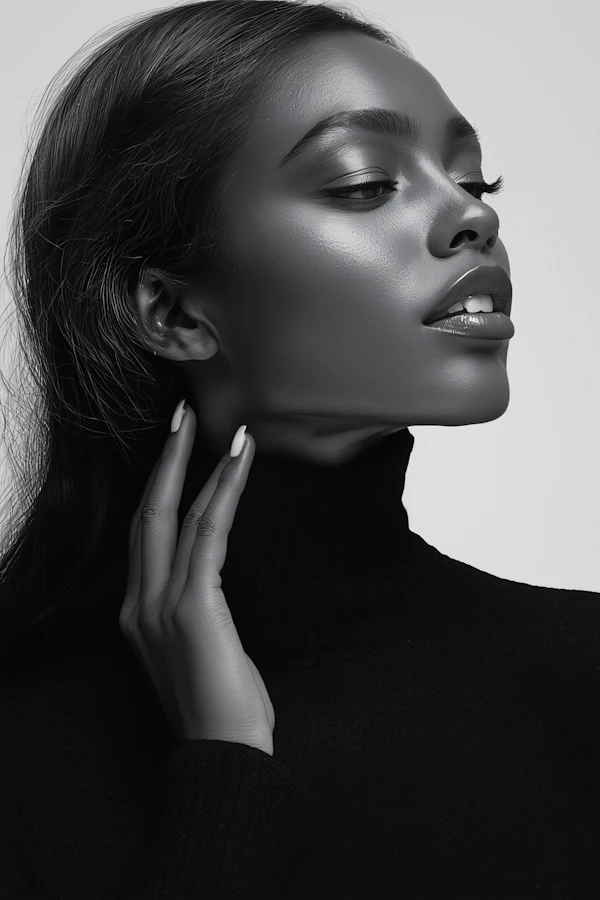 Elegant Monochrome Portrait
