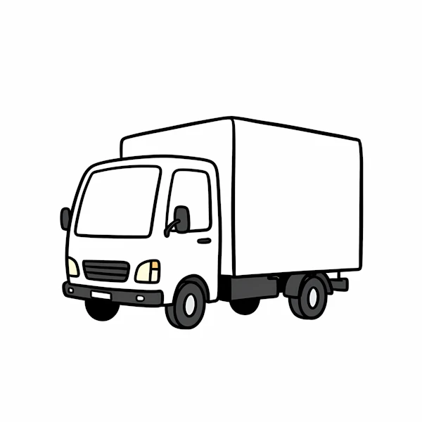 Cartoon Delivery Truck