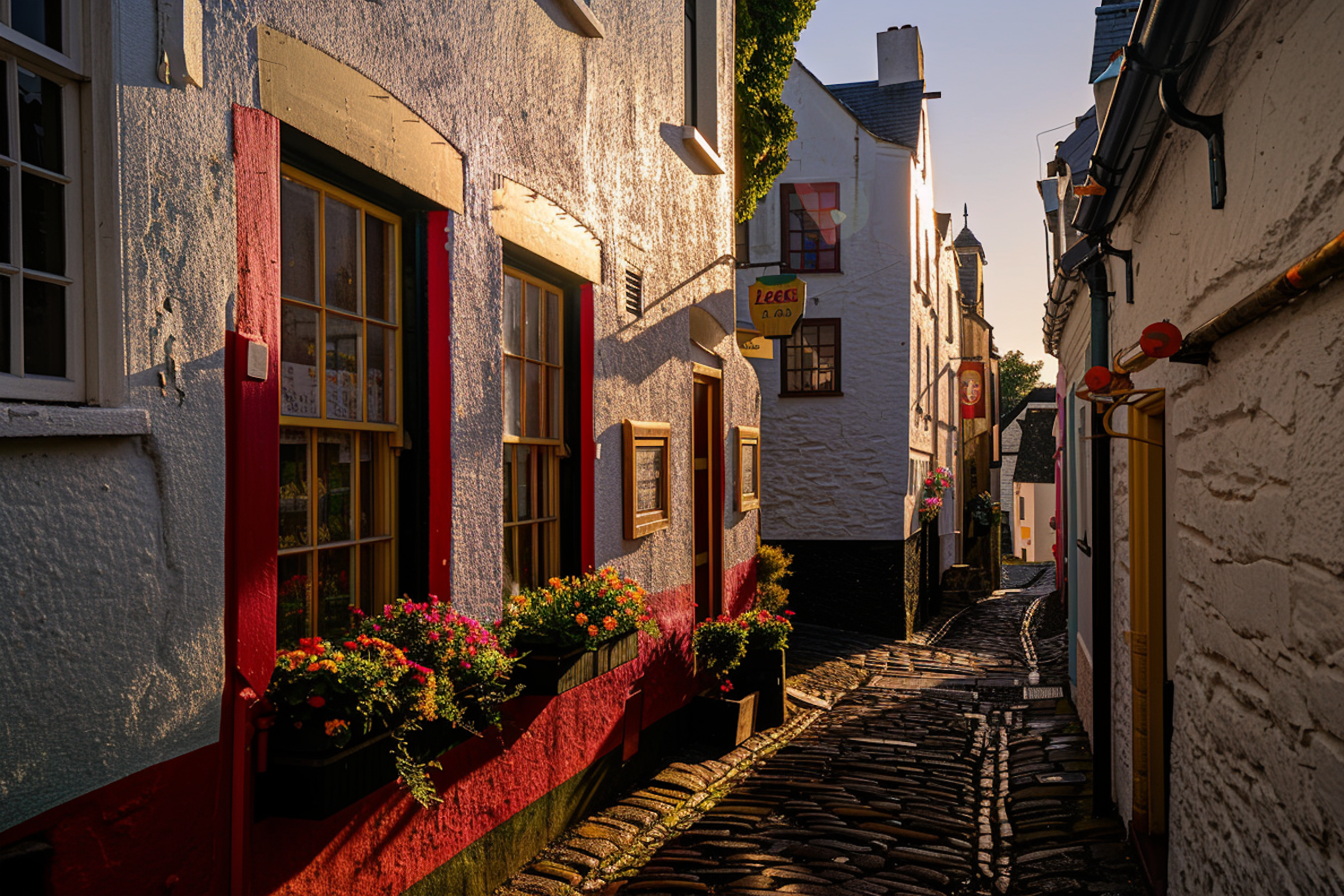 Charming European Village Street