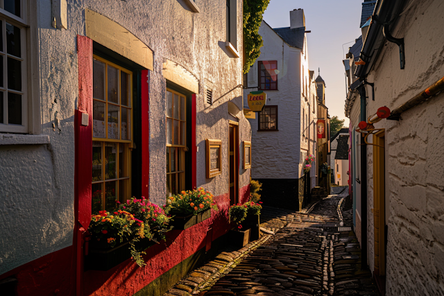 Charming European Village Street