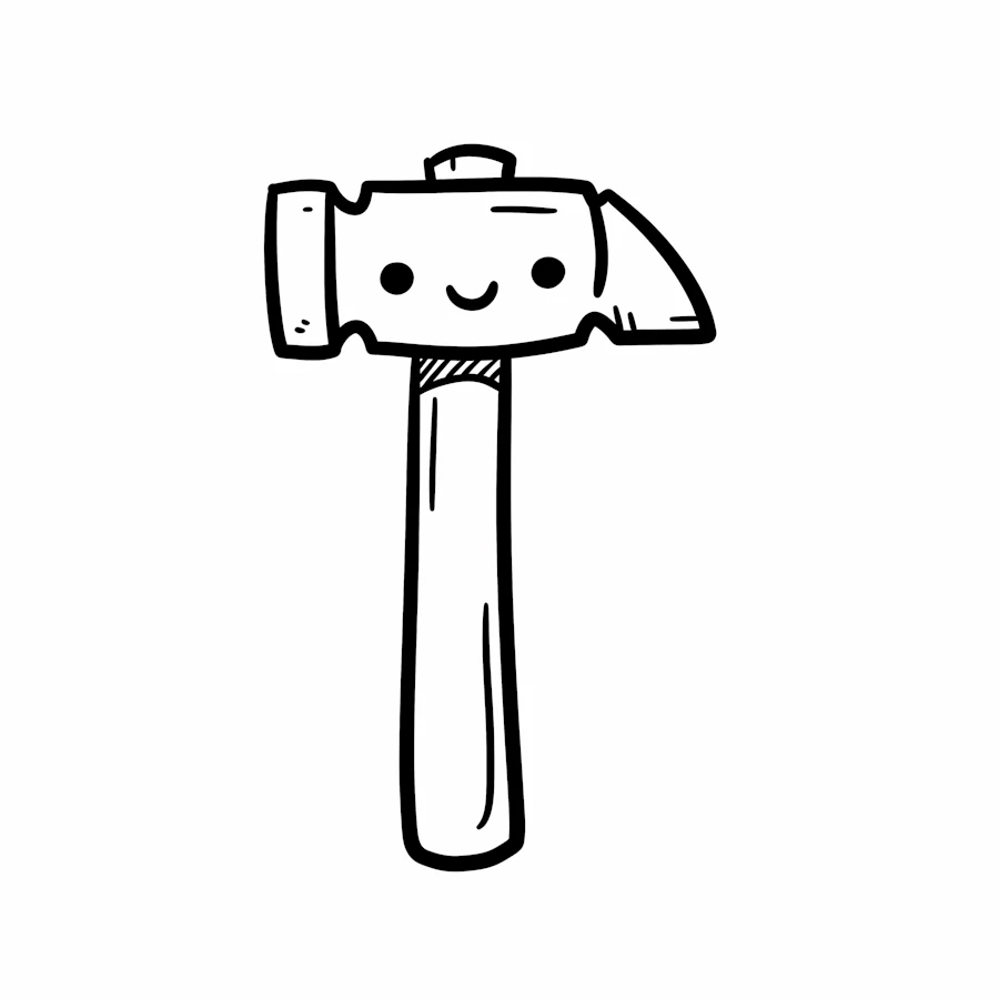 Cartoon Hammer Art