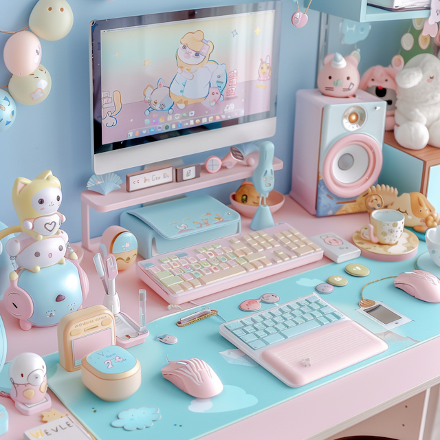 Kawaii Styled Workspace