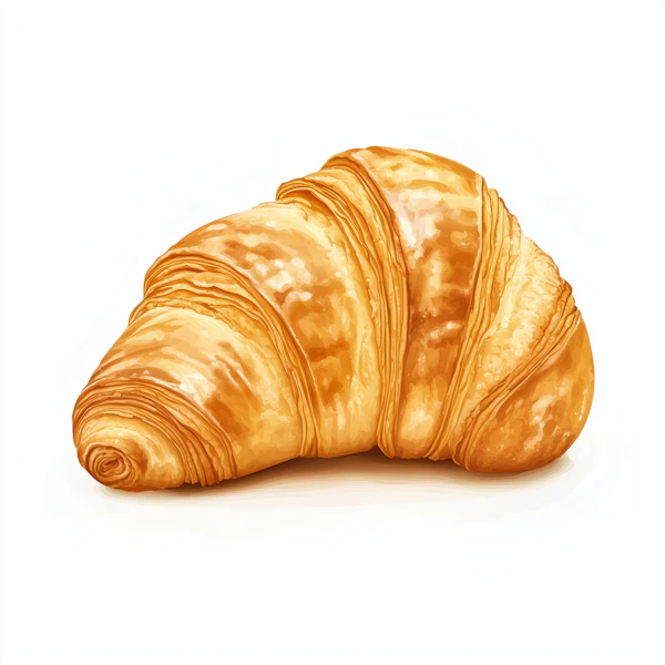 Golden Croissant Art