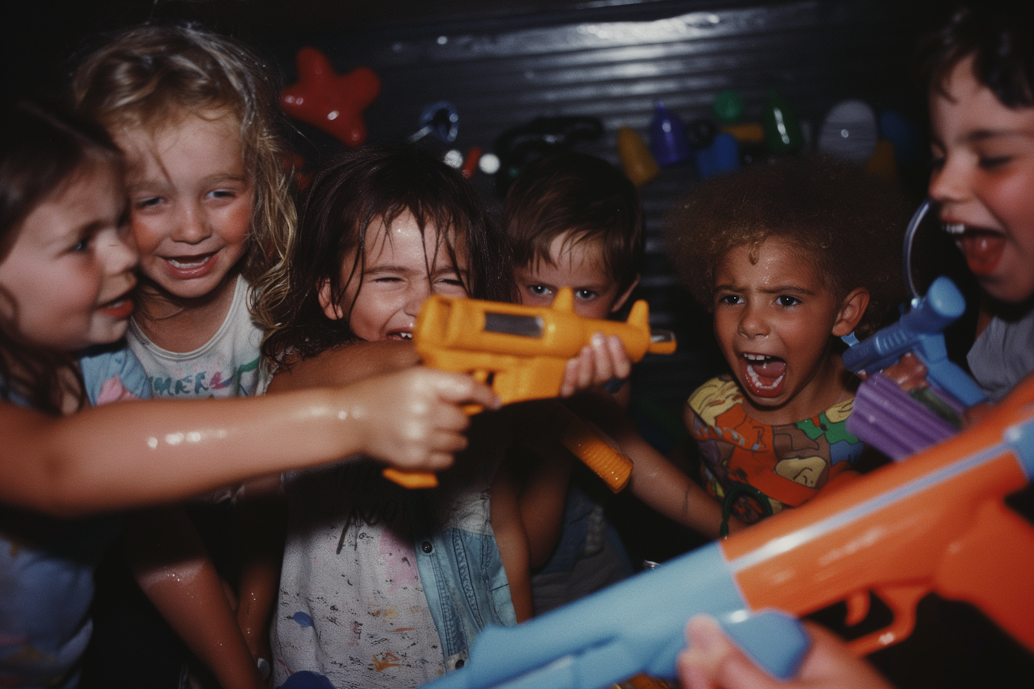 Children's Water Gun Play