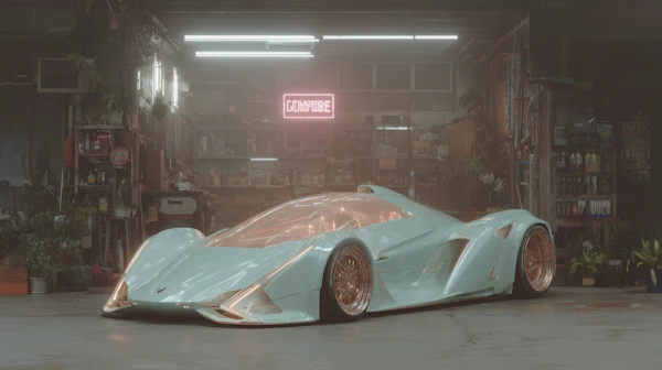 Futuristic Car Display