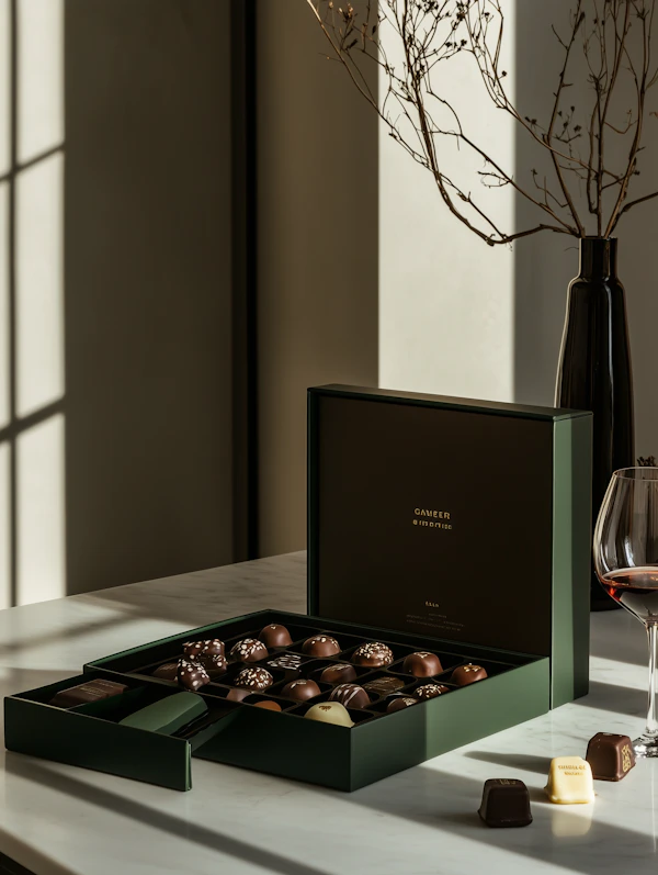 Elegant Chocolate Display