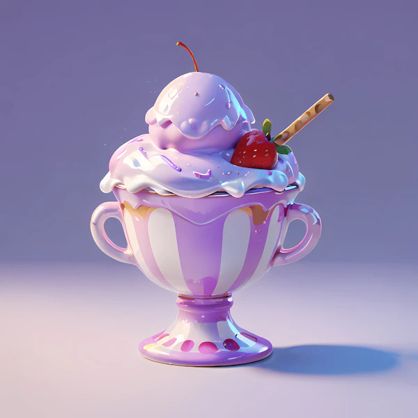Whimsical Ice Cream Sundae