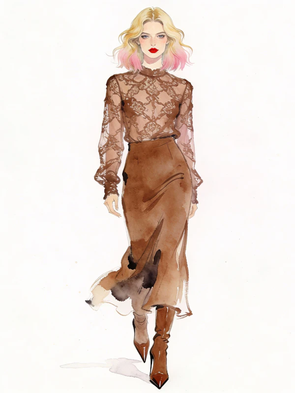 Elegant Fashion Sketch