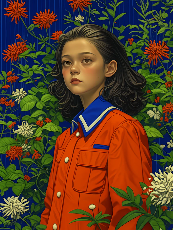 Contemplative Portrait in Nature