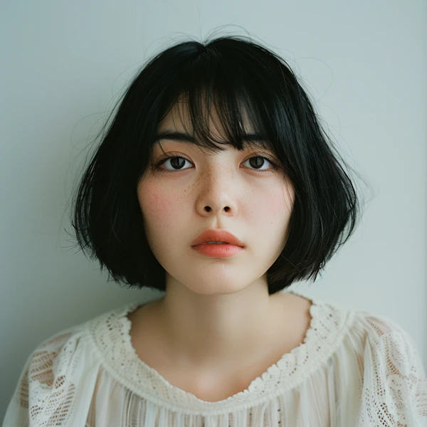 Close-up Portrait of Young Woman