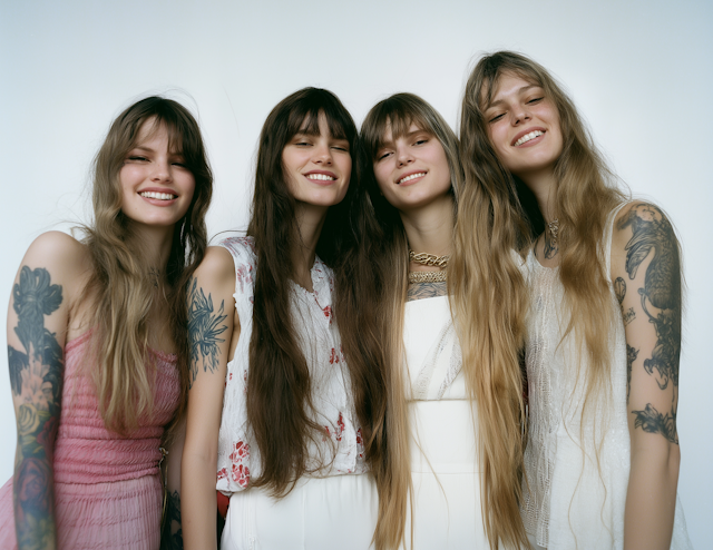 Four Women Smiling Together