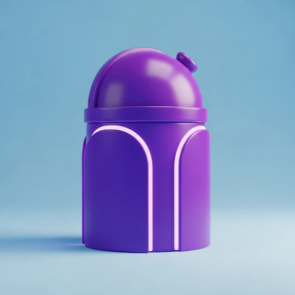 Futuristic Purple Object