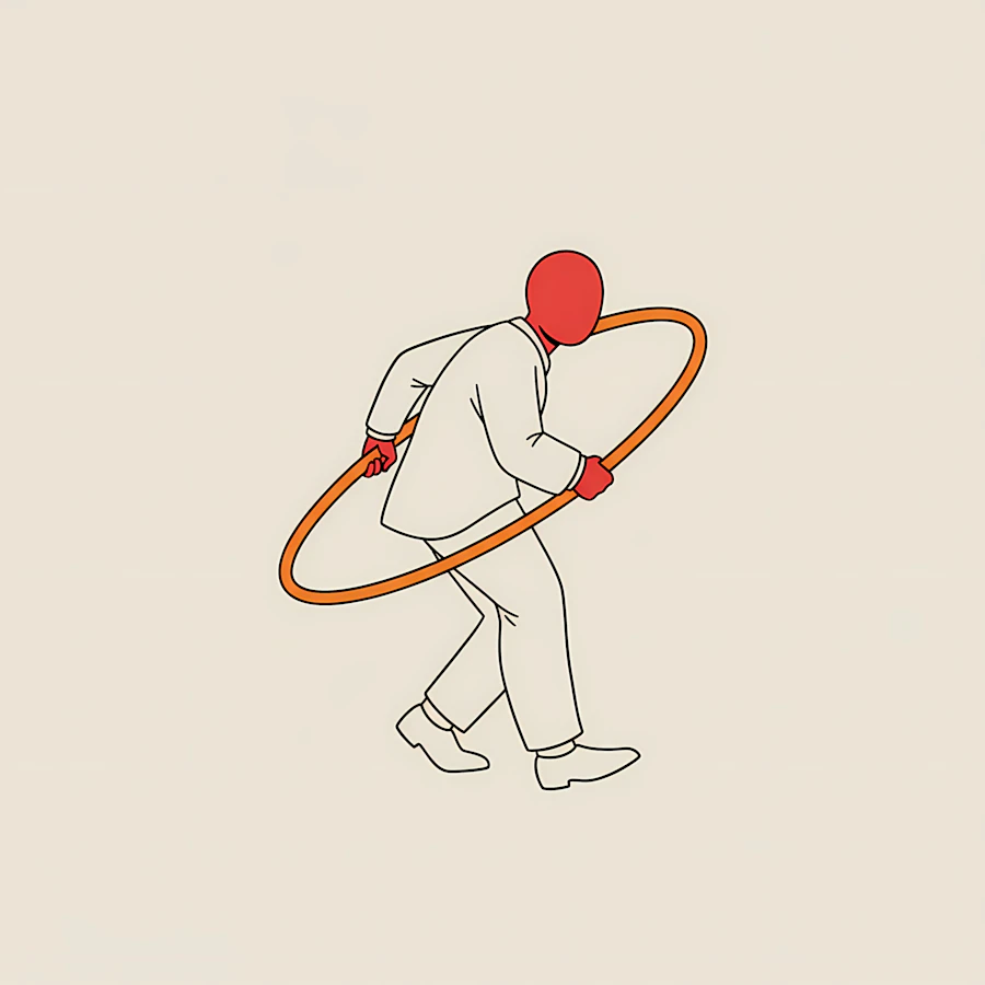 Abstract Figure with Hoop