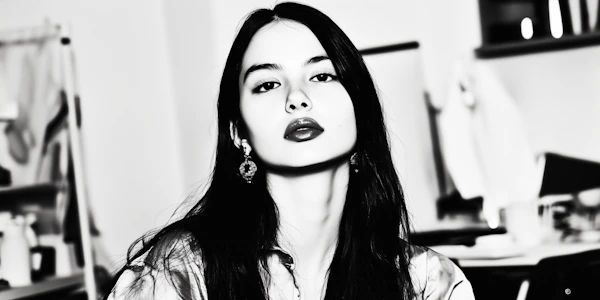 Elegant Monochrome Portrait