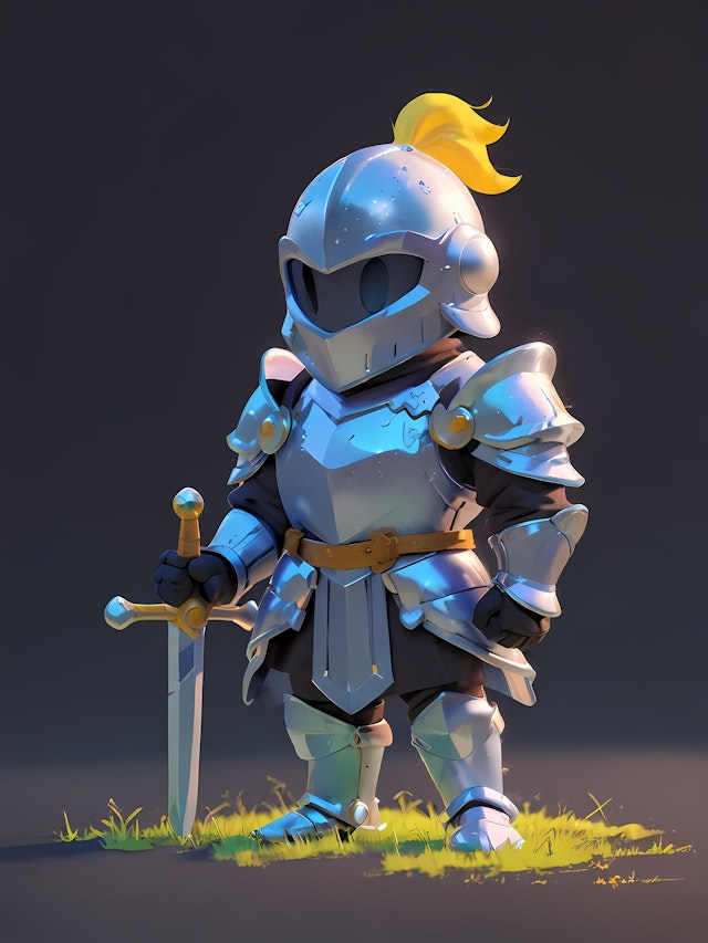 Chibi Knight Illustration