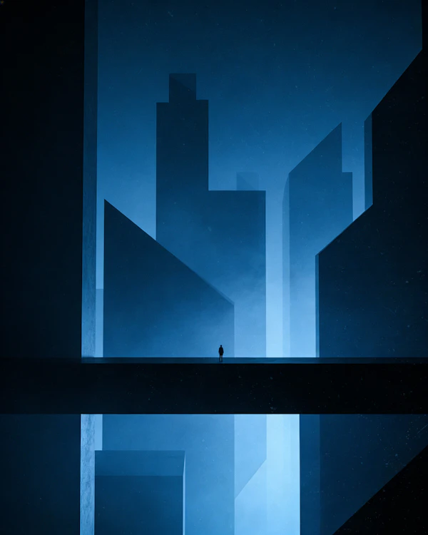Solitary Bridge Scene