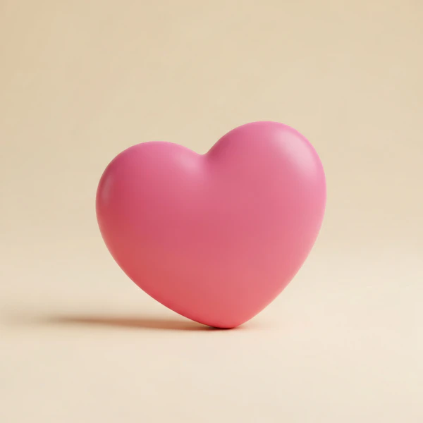 Glossy Pink Heart