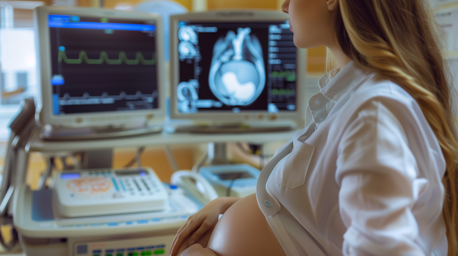 Pregnant Woman at Prenatal Examination