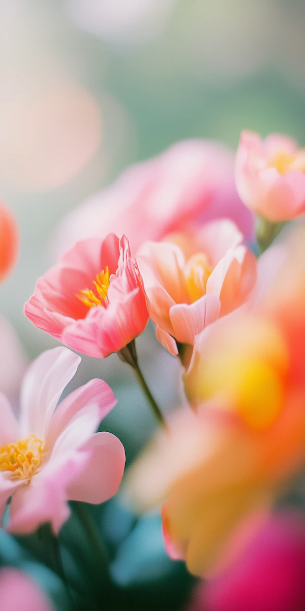 Delicate Flowers Close-Up