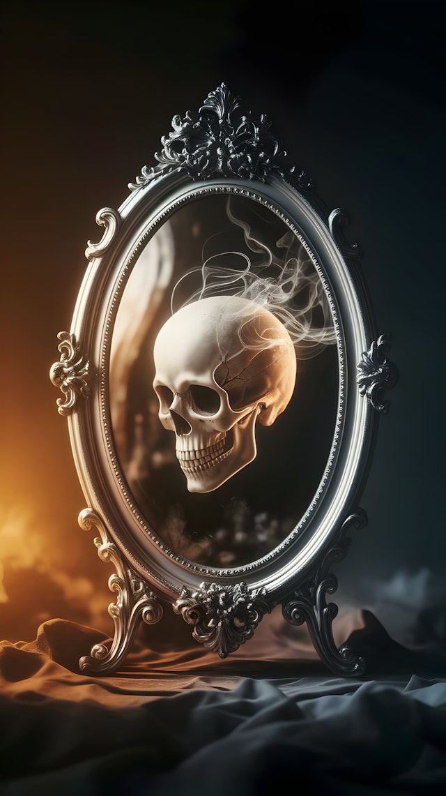 Gothic Mirror Reflection