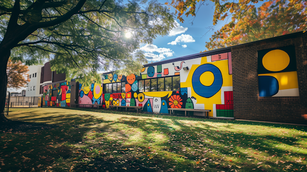 Colorful Building Mural