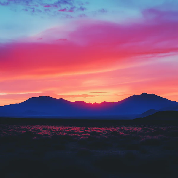 Desert Sunset Landscape