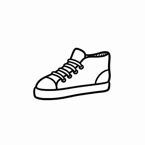 High-Top Sneaker Sketch