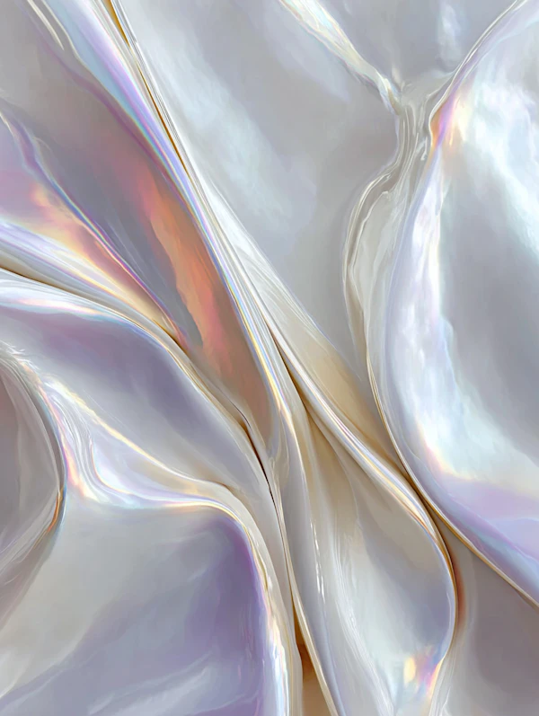 Pearlescent Abstract Art