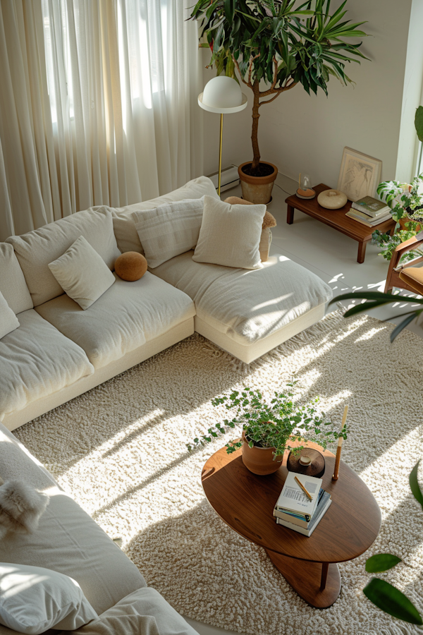 Cozy Sunlit Living Room