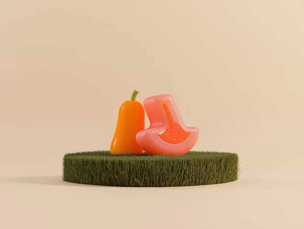 3D Fruit-Inspired Scene