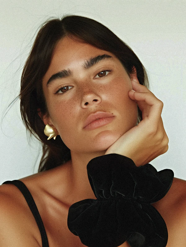 Freckled Woman Portrait