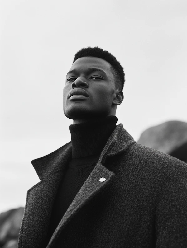 Black-and-White Portrait